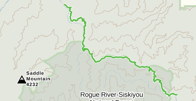 Illinois River Oregon Map Eric's Hikes: Backpacking Illinois River Trail