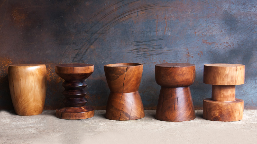 AFRICAN BAMILEKE & WOOD CARVED STOOLS │TABLES