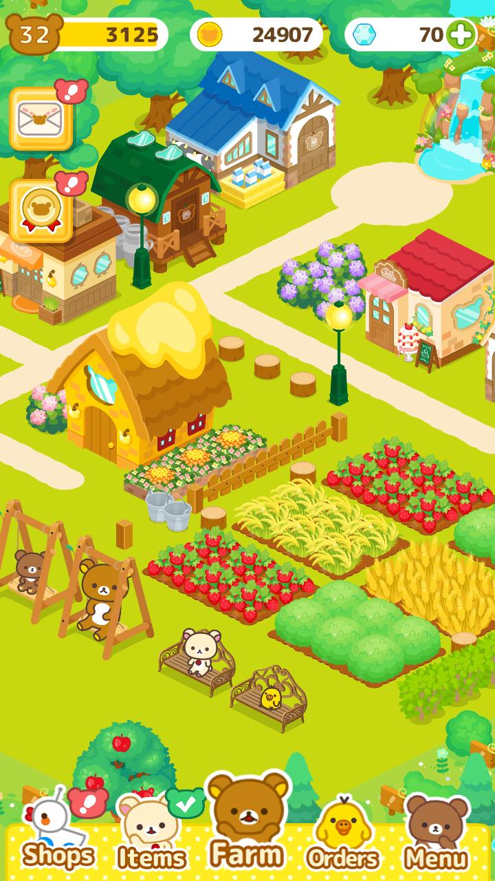 تحميل العابة الزراعة Rilakkuma Farm مزرعة الدببة