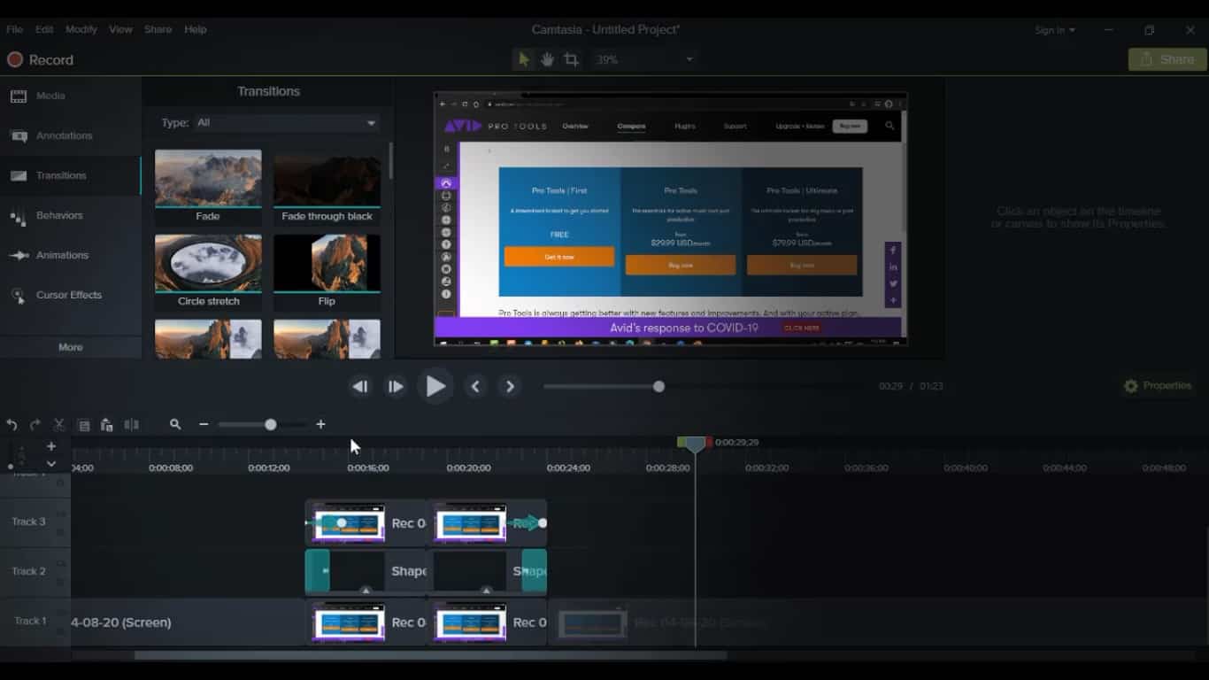 كيفية عمل زووم علي جزء معين في الفيديو ببرنامج Camtasia Studio Youtube