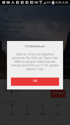 Trik Pulsa Gratis Telkomsel