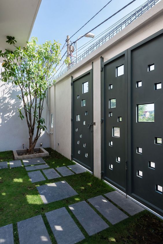Diseño moderno de puertas portones de garaje