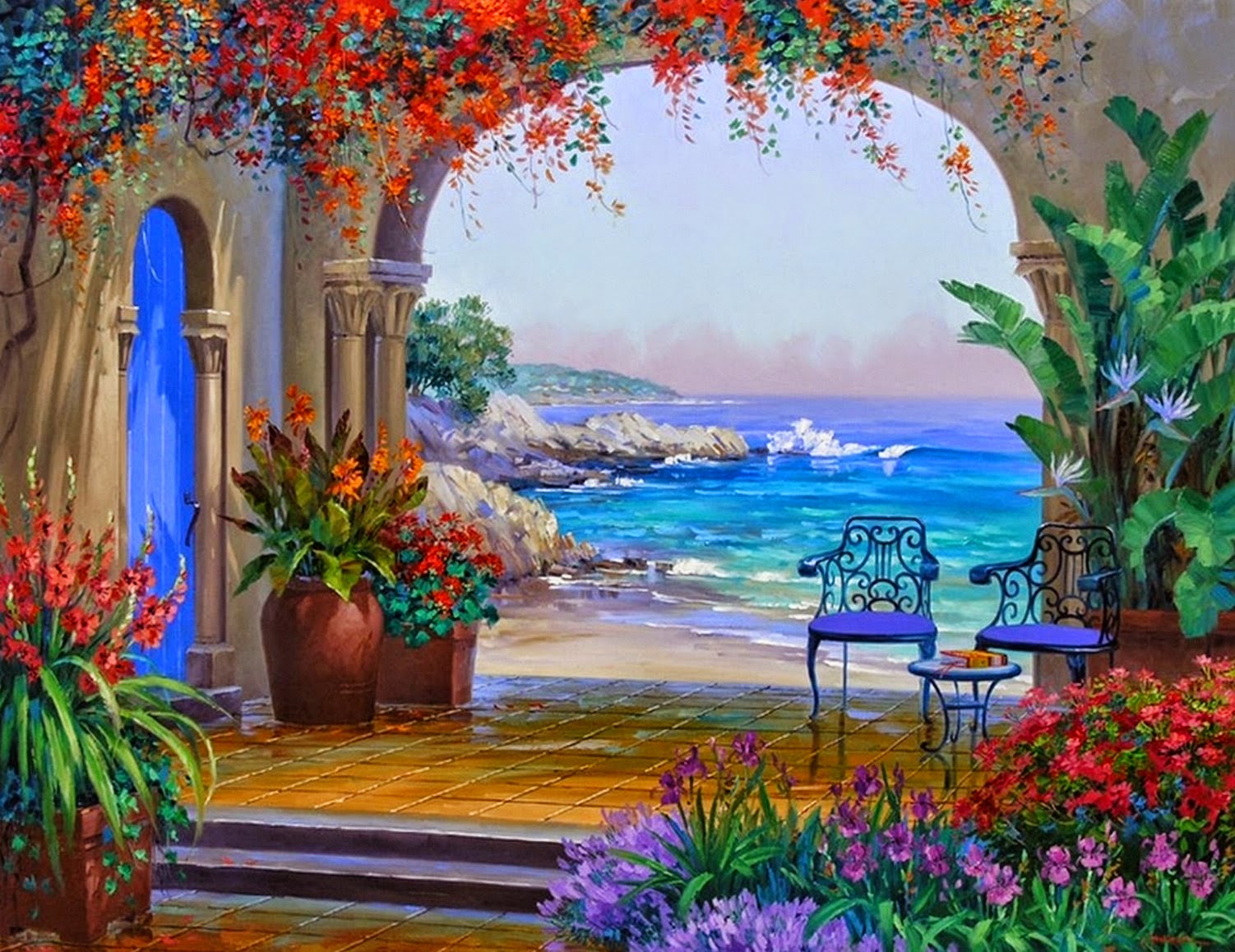 El arte es su máxima expresión : Paisajes “Floridos” de Mikki Senkarik