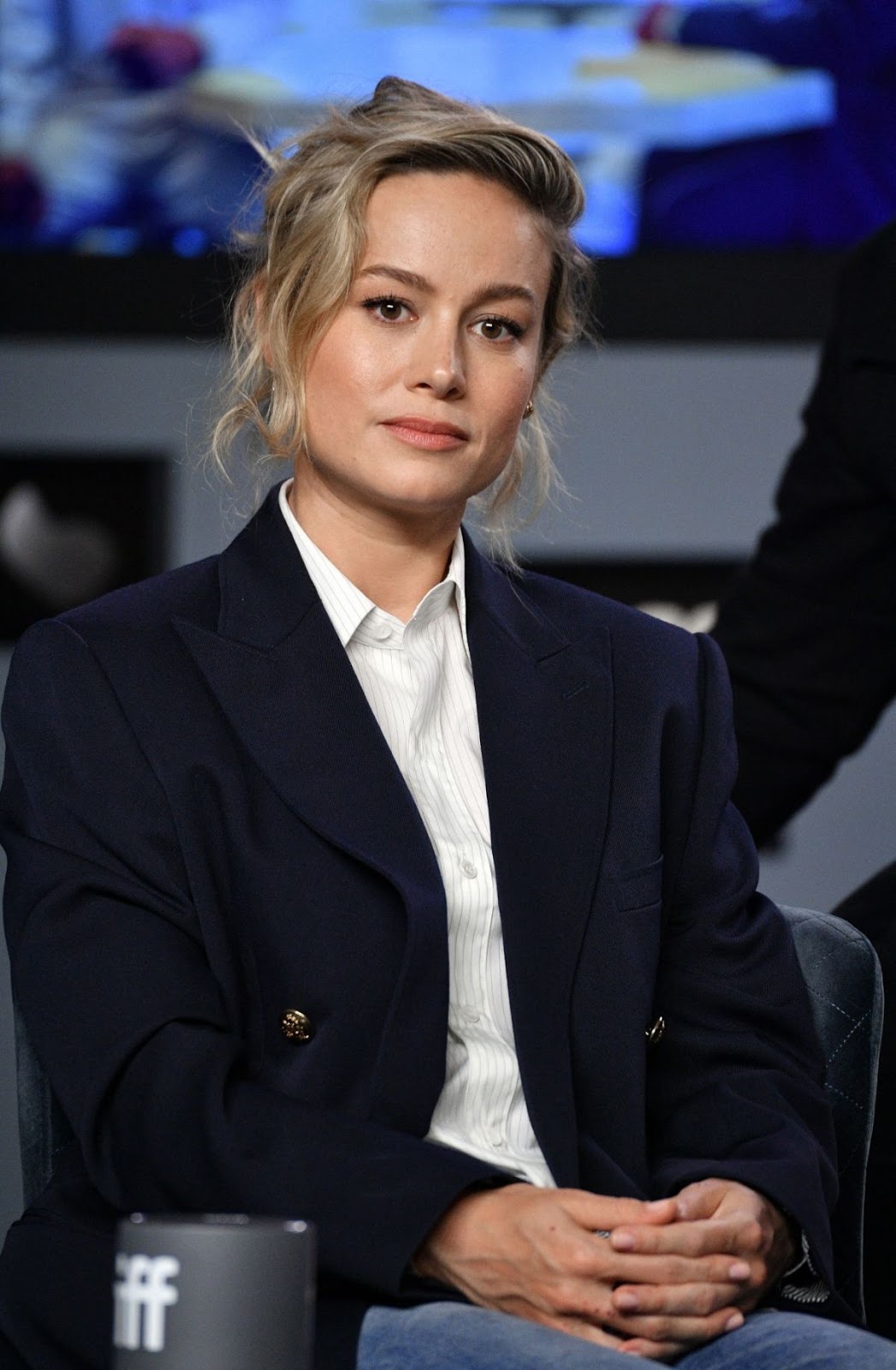 Brie Larson Clicks at Just Mercy Press Conference at 2019 TIFF in