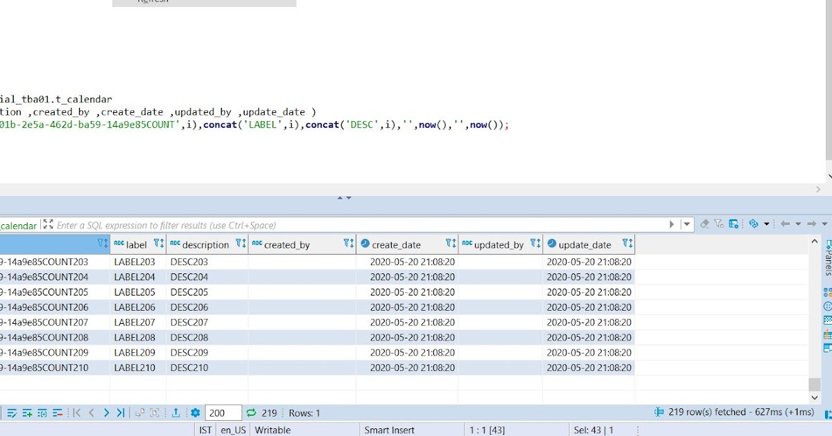 Automation Snippets/ Insert Multiple Values Using For loop in PostGres SQL
