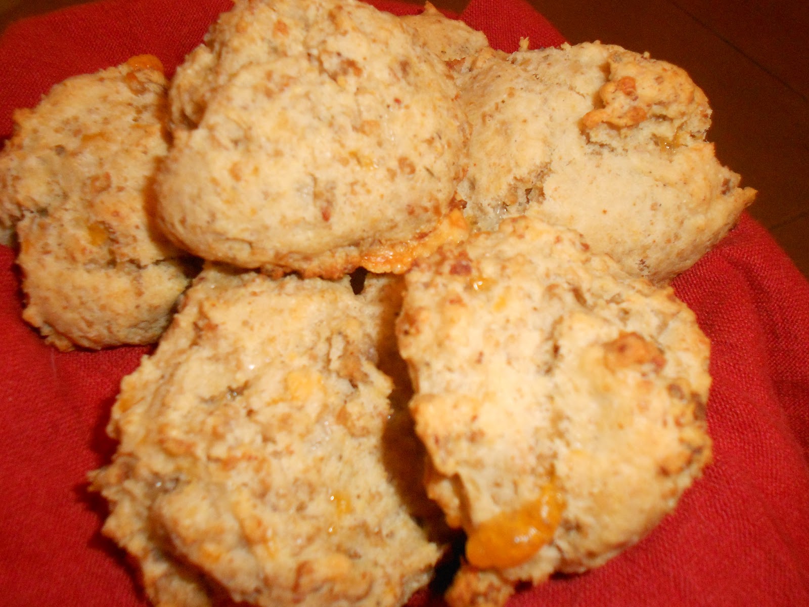 Creative Girl Fashions a Home Made From Scratch Sausage Cheese Biscuit