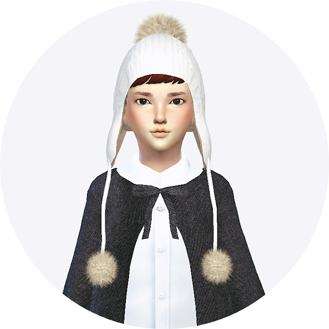 Sims 4 Ccs The Best Ear Flap Hat For Child By Marigold