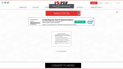 iLovePDF เครื่องมือแก้ไข PDF ออนไลน์ฟรี