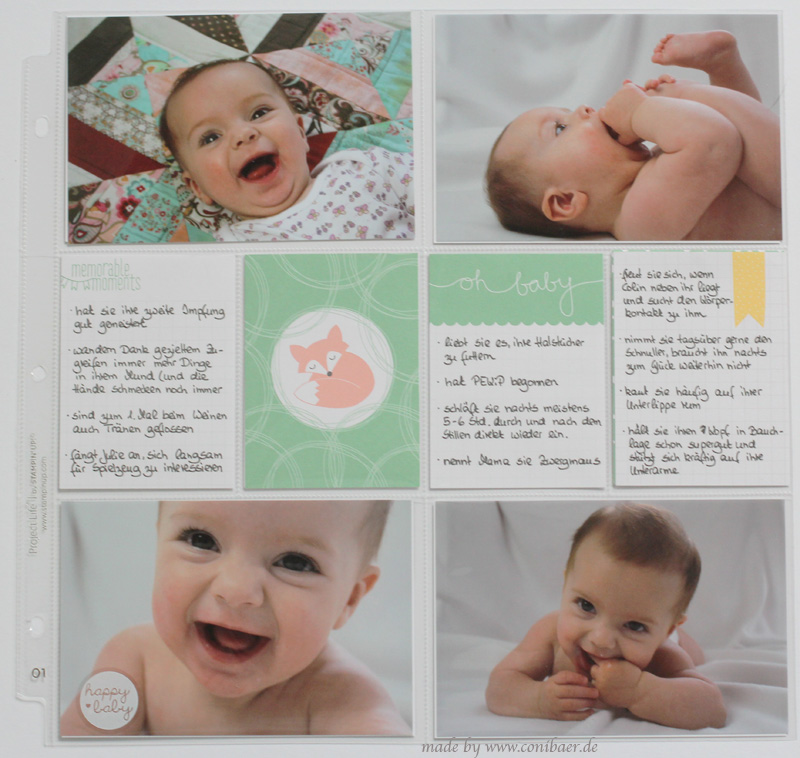 Memory Keeping with Project Life by Stampin Up! Hallo Baby