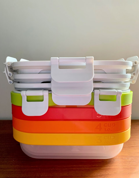 Zoku Nesting Containers stacked for easy storage #ad 