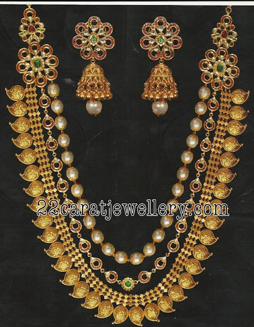 Modern Kasulaperu and Antique Long Chain 2 - Jewellery Designs