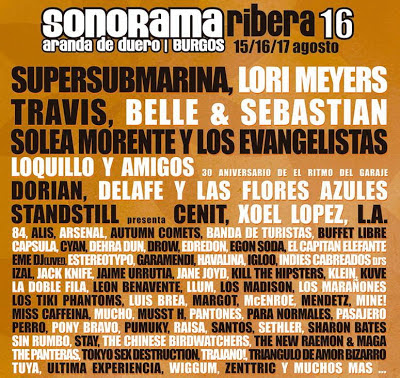 Sonorama Ribera 16. 2013. Cartel Definitivo 