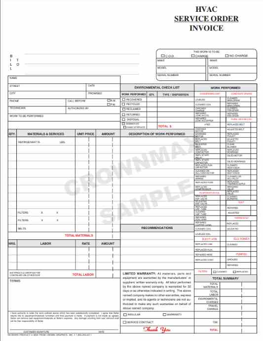 Hvac Invoices Invoice Template Hvac Invoices Invoice Template