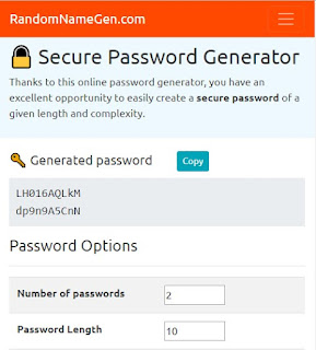 secure password generator