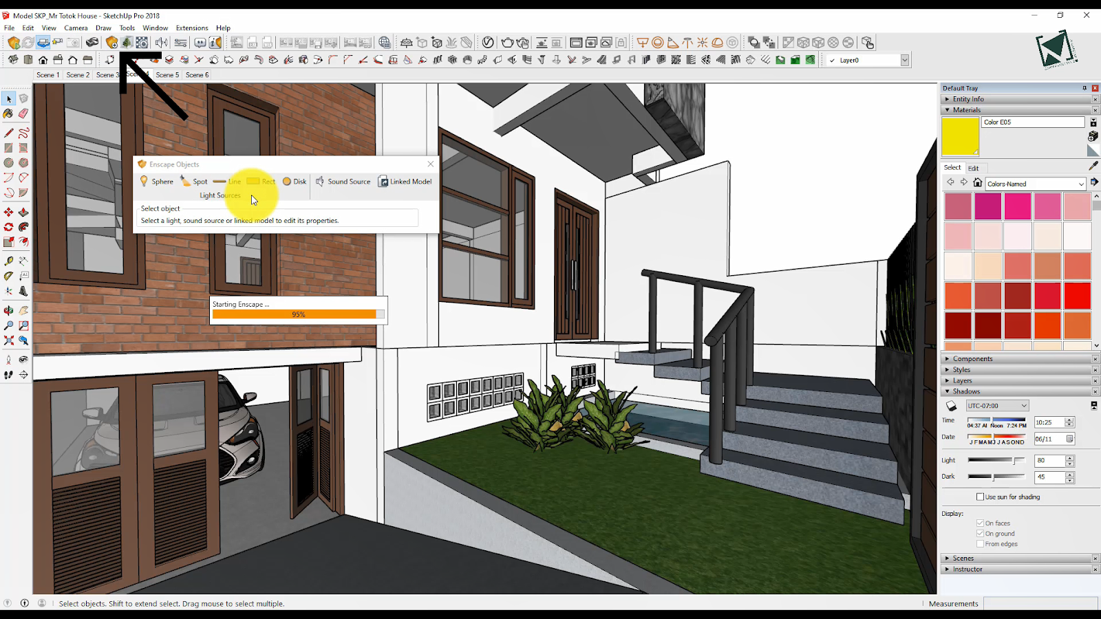 Rendering Eksterior Rumah Tinggal Mr. Totok House dengan Enscape 2.5 ...