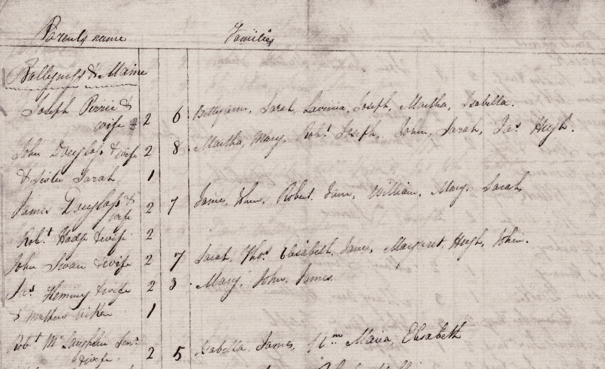 Balteagh parish a valuable census substitute 1828