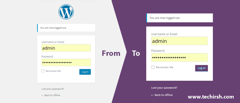 login page design