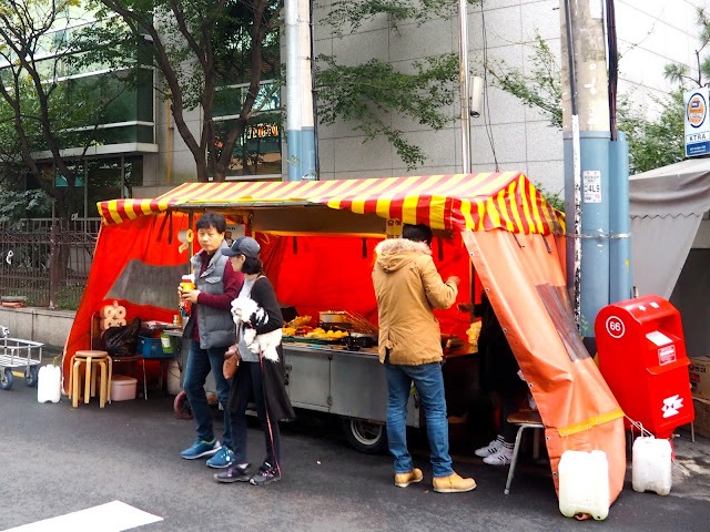Street food tent in Seomyeon, Busan, South Korea