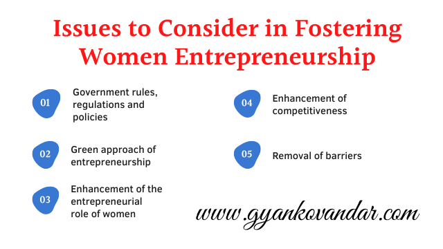 Women Entrepreneurship Definitions | Issues to Consider in Fostering Women Entrepreneurship