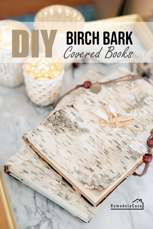 How to cover books with birch bark 