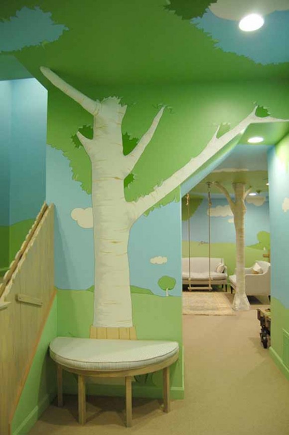 Diseño de Habitación para Niños con una Casa en el Arbol ~ Decorar Tu