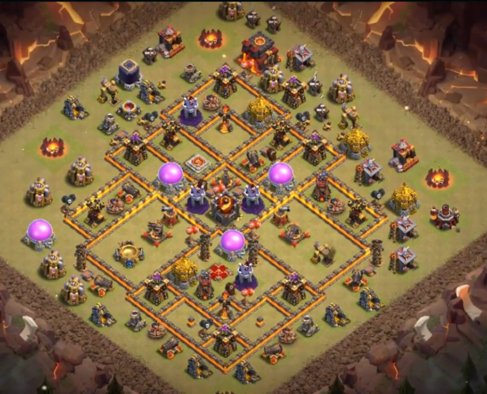 10+ Best Town Hall 10 War Base Designs Anti 2 Stars, 3 Stars.