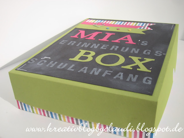 Kreativ Blog By Claudi Erinnerungsbox Zum Schulanfang