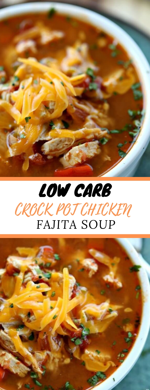 LOW CARB CROCK POT CHICKEN FAJITA SOUP Pot Recipe