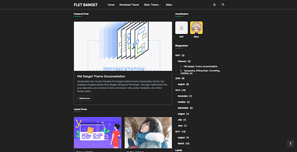 Flet Banget Responsive Blogger Theme