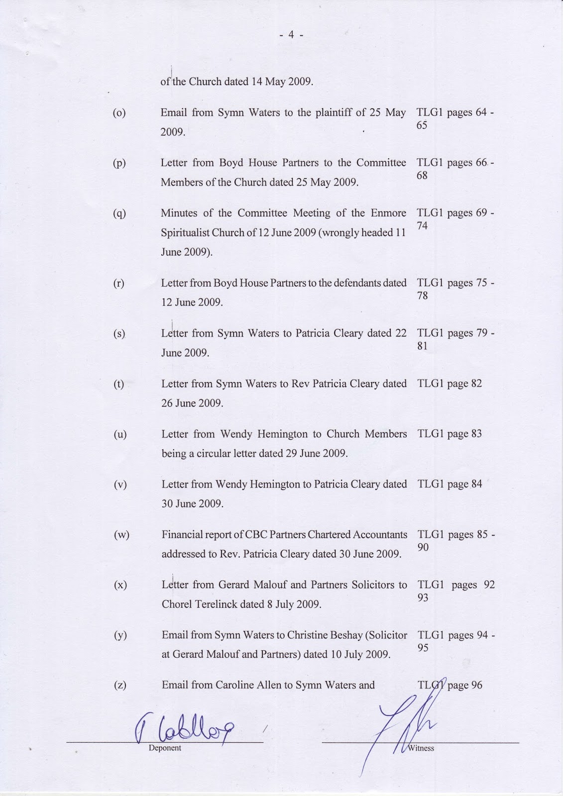 Terence Goldberg’s sworn affidavit of 24 November 2009 Terence Goldberg’s sworn affidavit of 24 November 2009