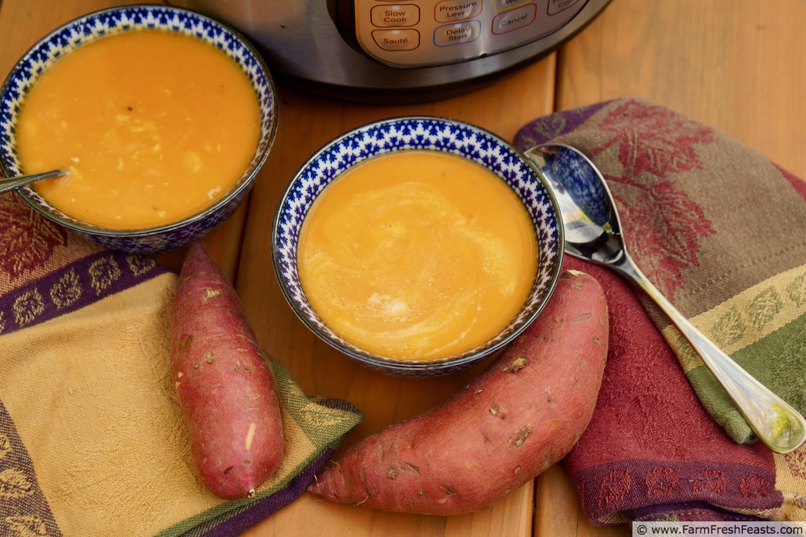 Farm Fresh Feasts Curried Sweet Potato Soup in the Instant Pot