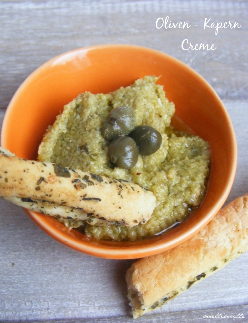 mellimille: Leckeres zum Dippen : Oliven-Kapern-Creme und Kräuteröl
