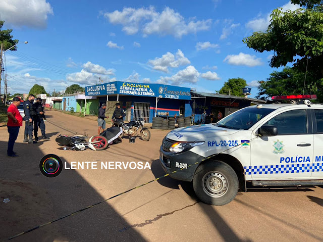 Três pessoas ficam feridas em acidente com motos na zona sul da capital – FOTOS E VÍDEO