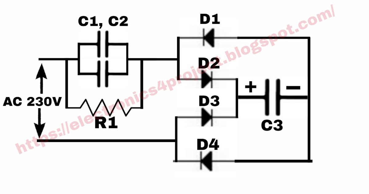 Simple led bulb driver circuit diagram