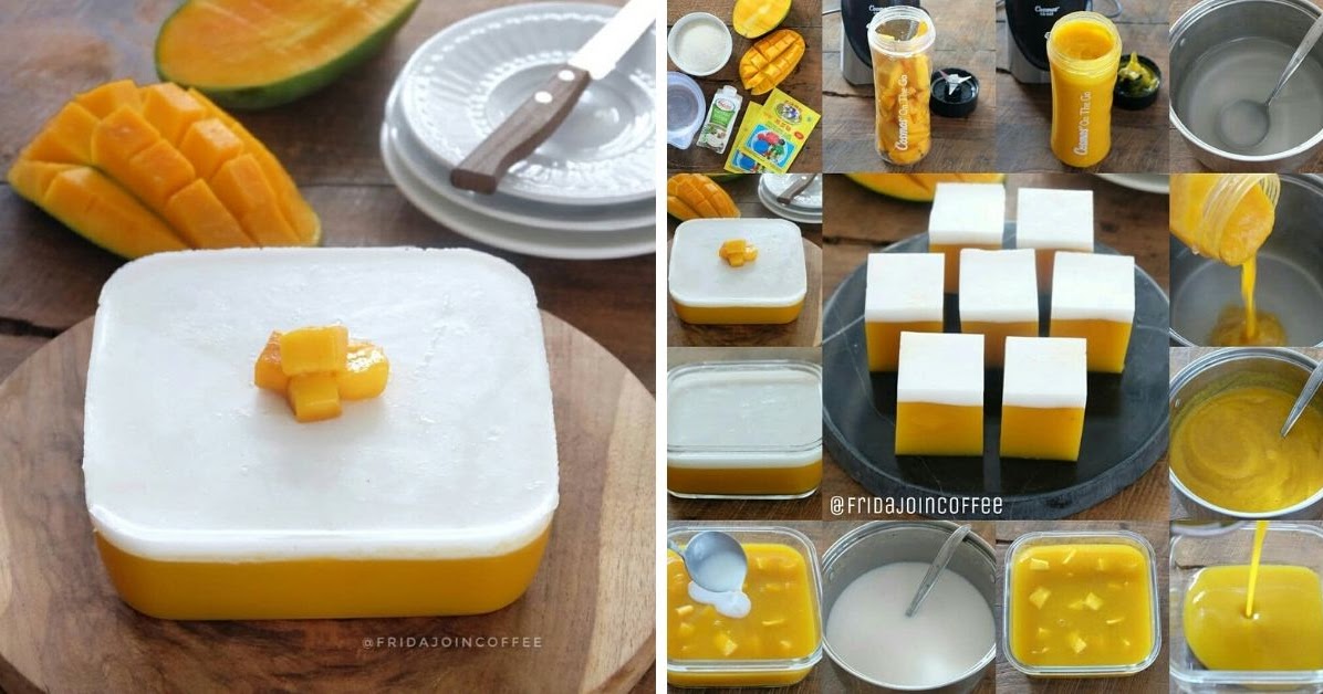Resep Puding Mangga Santan. Unik dan Enaak! Resep Spesial