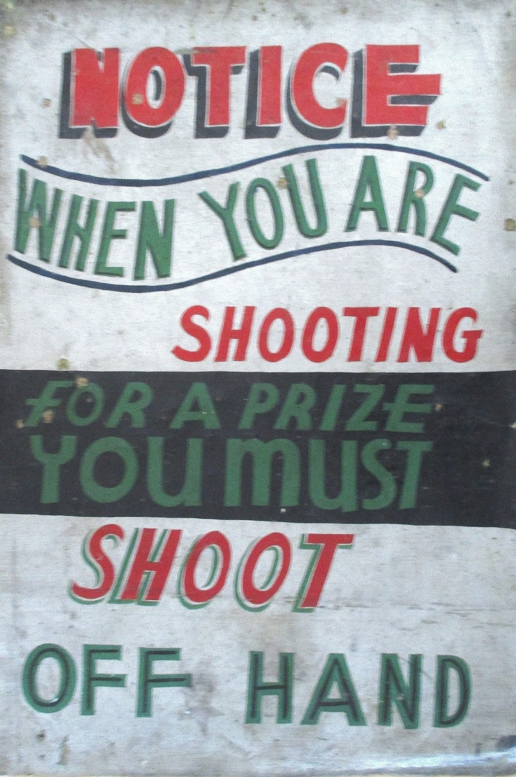 Dull Tool Dim Bulb Shooting Gallery Carnival Sideshow HandPainted