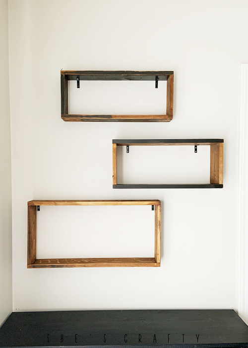 She's Crafty How to Hang and Style Reclaimed Wood Display Shelves