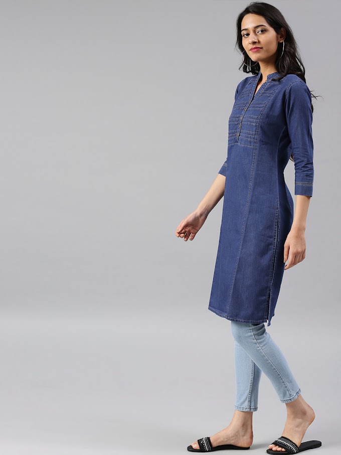 denim suits for ladies