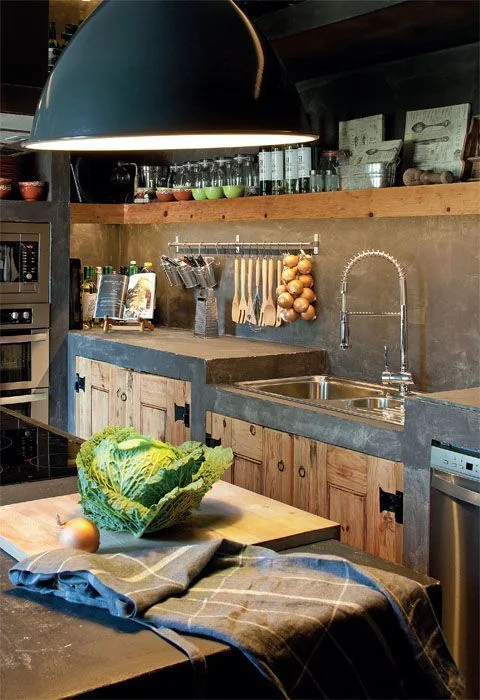 meja dapur cor dengan beton ekspos gambar inspiratif meja dapur cor dengan beton ekspos