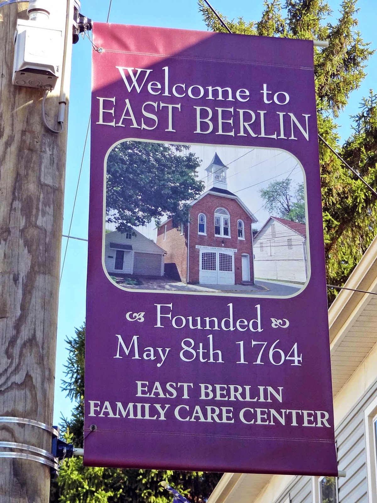 Geographically Yours Welcome East Berlin Pennsylvania map-of-east-berlin