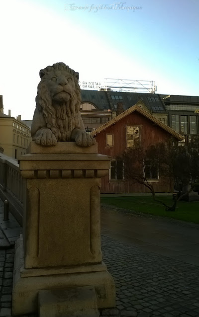 Eidsvolls plass og Løvebakken foran Stortinget © Grønn fryd hos Monique