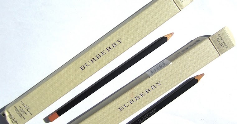 lola's secret beauty blog: Burberry Lip Definer in Nude Beige No. 01 &  Rosewood No. 07 Review & Swatches