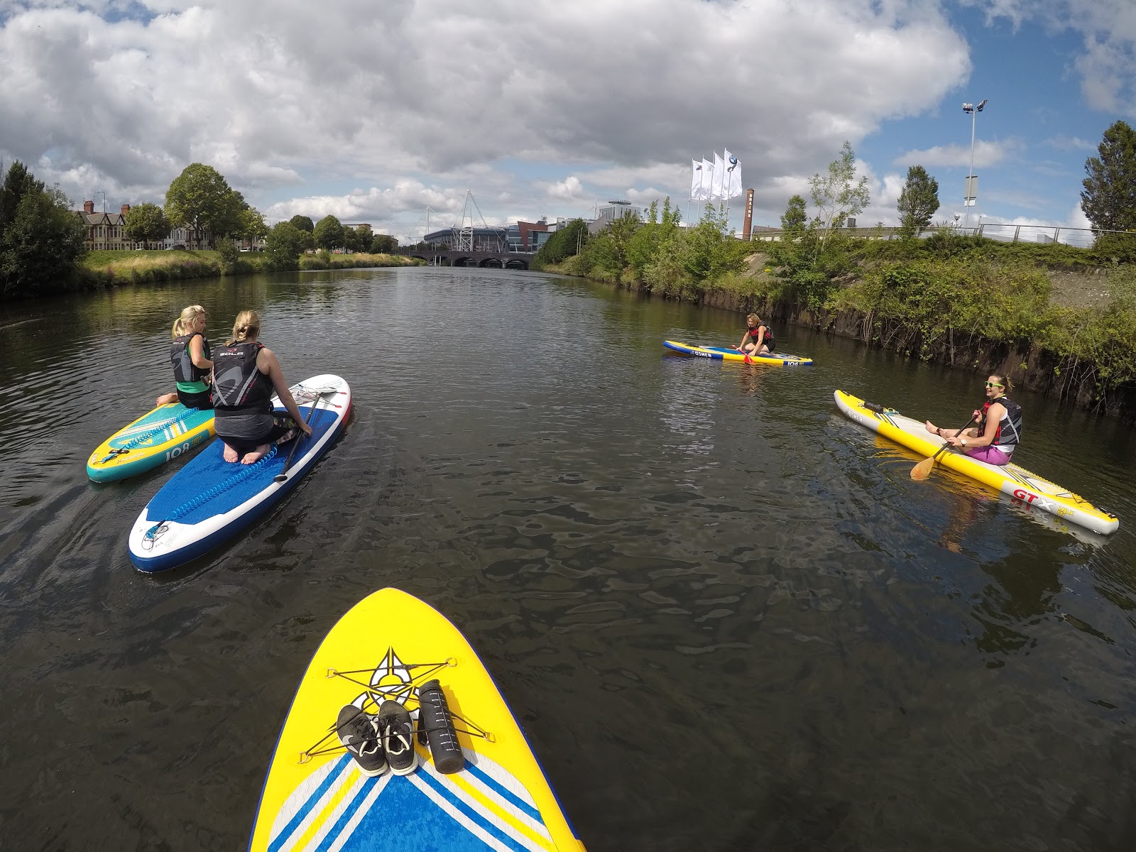 Side Street Style Standup Paddleboarding in Cardiff Bay with Letzshare