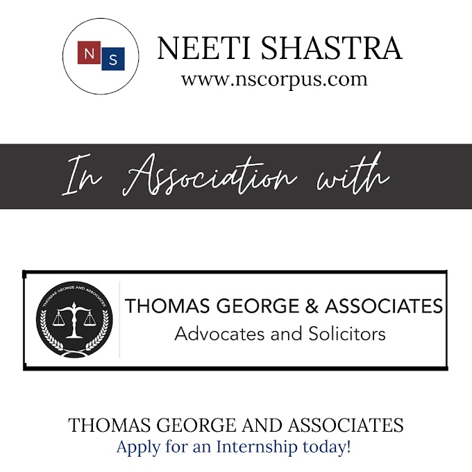 INTERNSHIP WITH THOMAS GEORGE & ASSOCIATES BY NEETI SHASTRA