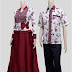 Desain Baju Batik Couple Muslim Modern