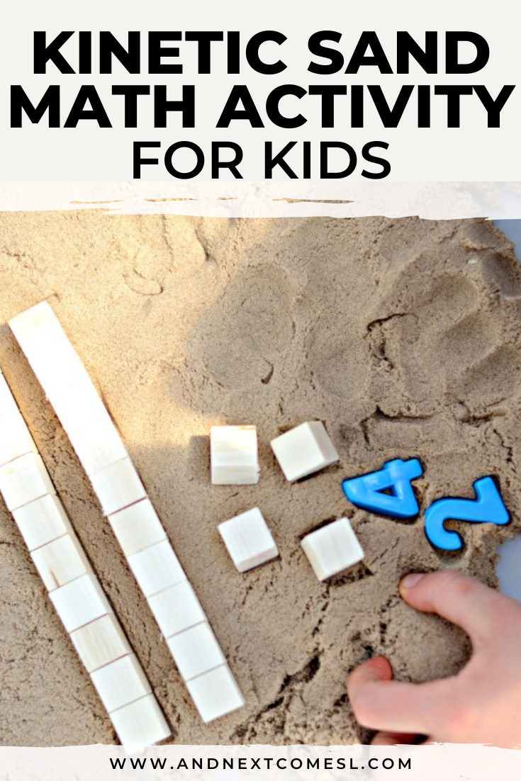 Kinetic Sand Sensory Math Activity  And Next Comes L - Hyperlexia Resources