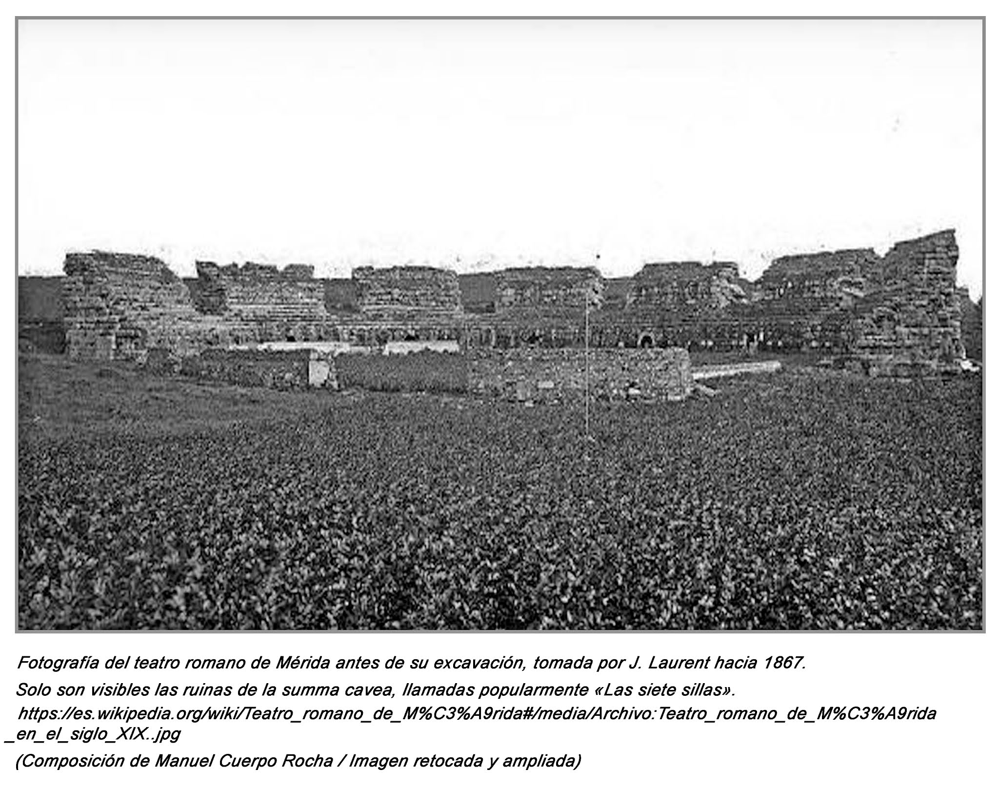 MÉRIDA Y SUS MONUMENTOS. MONUMENTO DE LAS SIETE SILLAS.