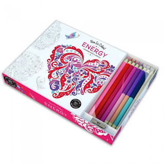 Energy Adult Coloring Book With Pencils - Giftspiration