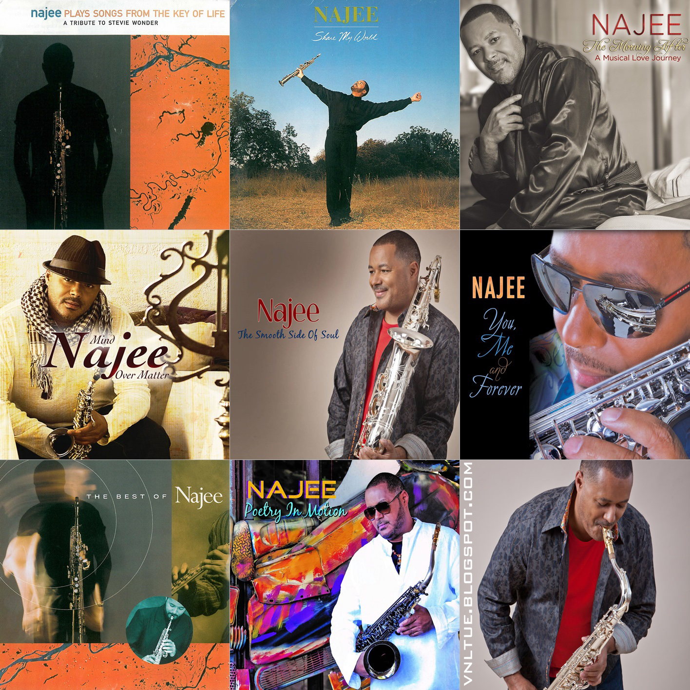 [Saxophone, Smooth Jazz] Najee - Collection (1986-2015) (16CD) [APE, FLAC]