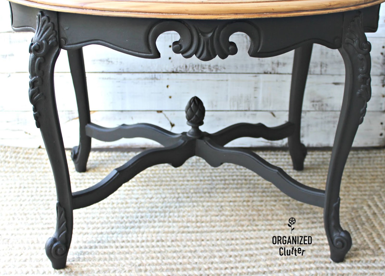 Ornate Garage Sale Coffee Table Upcycle Organized Clutter